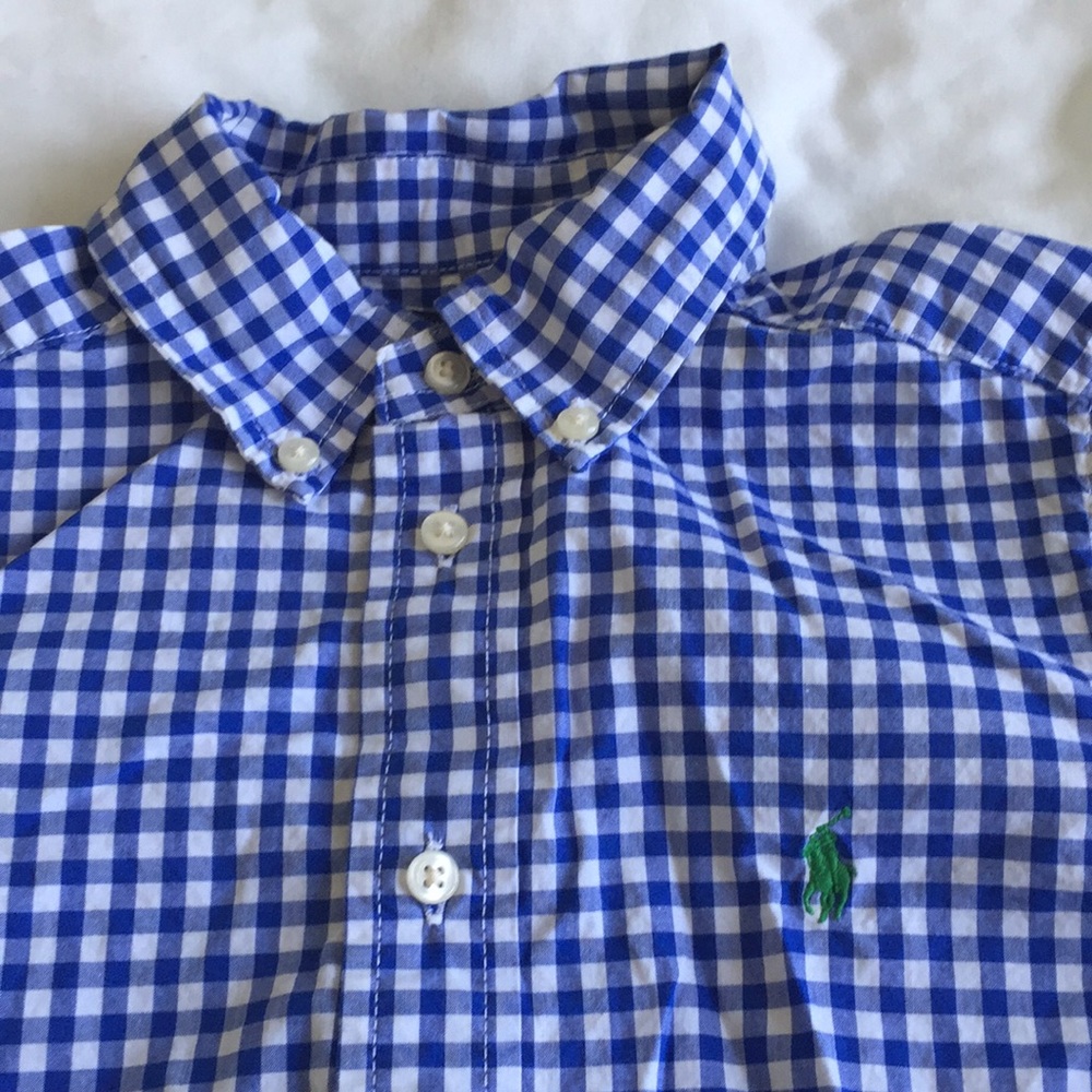 Ralph Lauren gingham bottom down
